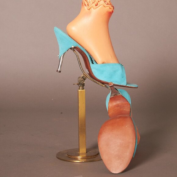 1950s Teal Ferncraft Spring-O-Lators Heels Shoes – Velma Vintage 1950s Teal Ferncraft Spring-O-Lators Heels Shoes